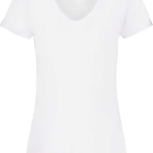 L Weiß - Fruit of the Loom LadyFit V-Neck F271N